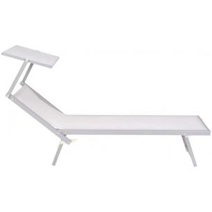 lettino pieghevole con parasole