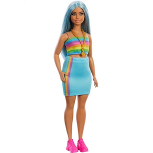 barbie fashionistas capelli blu