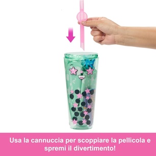barbie pop reveal serie bubble tea verde