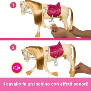 barbie cavallo interattivo con luci