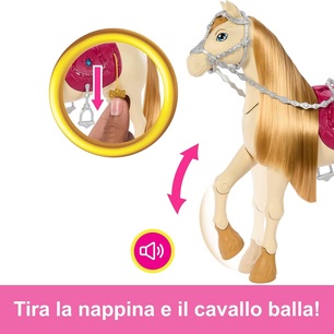 barbie cavallo interattivo con luci