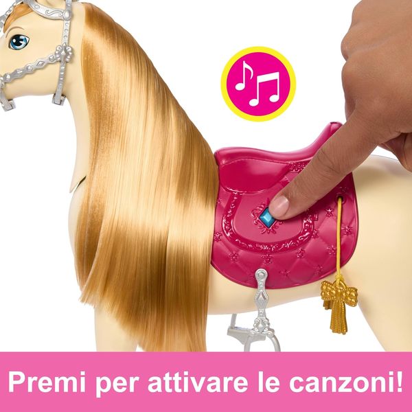 barbie cavallo interattivo con luci