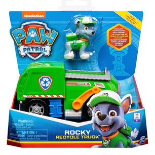 paw patrol camion raccolta rifiuti di rocky