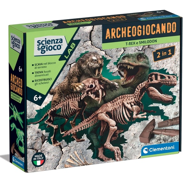 archeogiocando - t-rex e smilodon