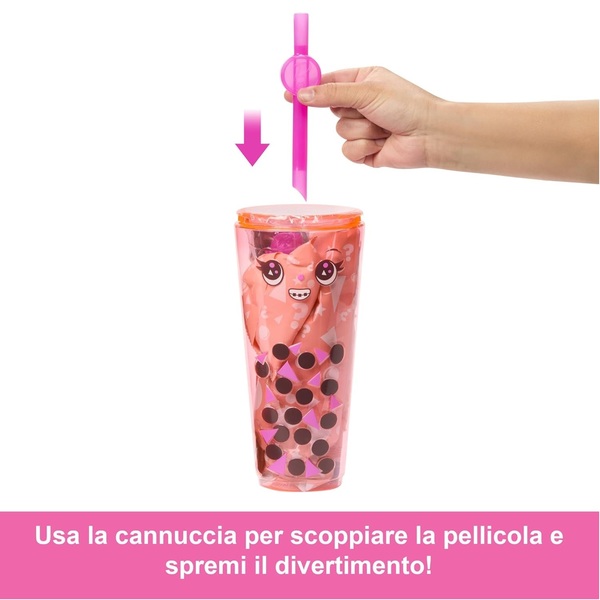barbie pop reveal serie bubble tea rosa