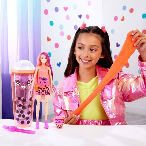 barbie pop reveal serie bubble tea rosa