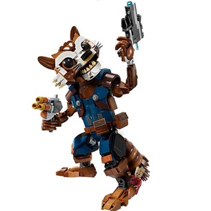 lego rocket & baby groot