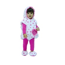 saccottino bianco pois rosa 6 mesi 