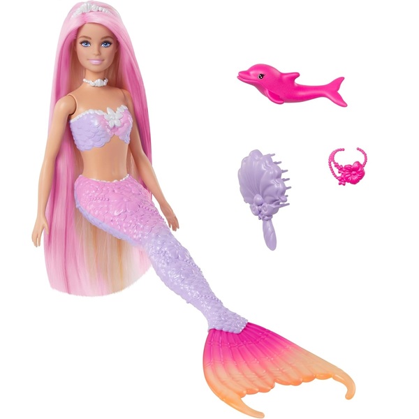 barbie dreamtopia sirena con capelli rosa