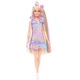 barbie fun & fancy con lunghissimi capelli biondi ed extension