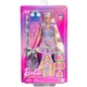 barbie fun & fancy con lunghissimi capelli biondi ed extension