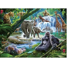 puzzle 100 xxl animali della giungla