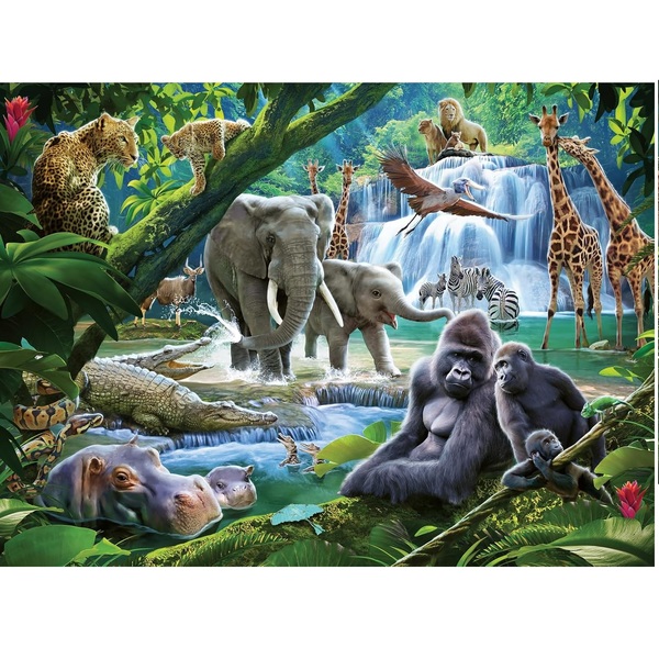 puzzle 100 xxl animali della giungla