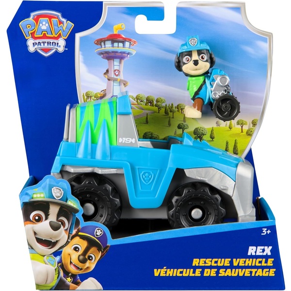 paw patro veicolo da salvataggio dinosauri di rex