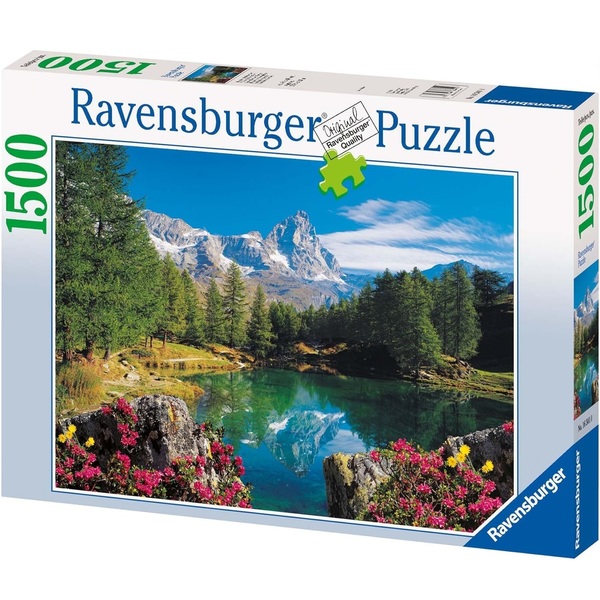 puzzle 1000 pezzi lago alpino con cervino