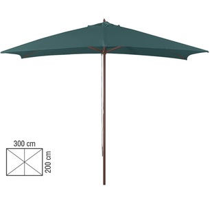 ombrellone legno 3x2 verde