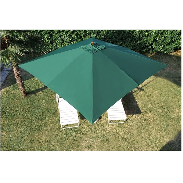 ombrellone legno 3x3 verde