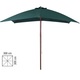 ombrellone legno 3x3 verde