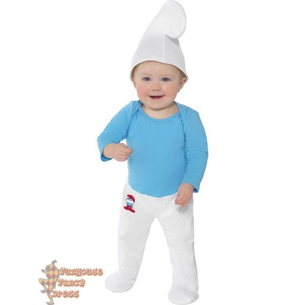 costume puffi bebe' - 6/12 mesi