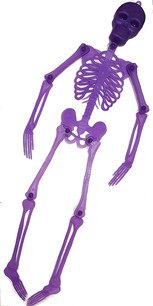 scheletro glow con occhi luminosi 65cm 