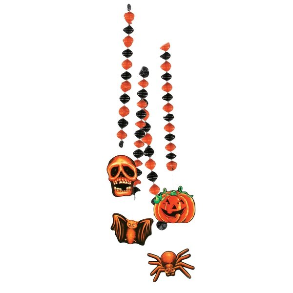 festone pendente halloween 4 pz