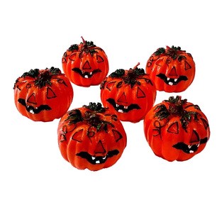 set 6 candele zucca piccole 