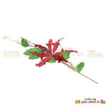 fiore natalizio con rame